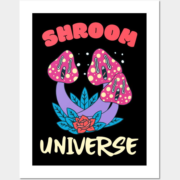 Shroom Universe, Psychadelic Mushroom Wall Art by Style Conscious